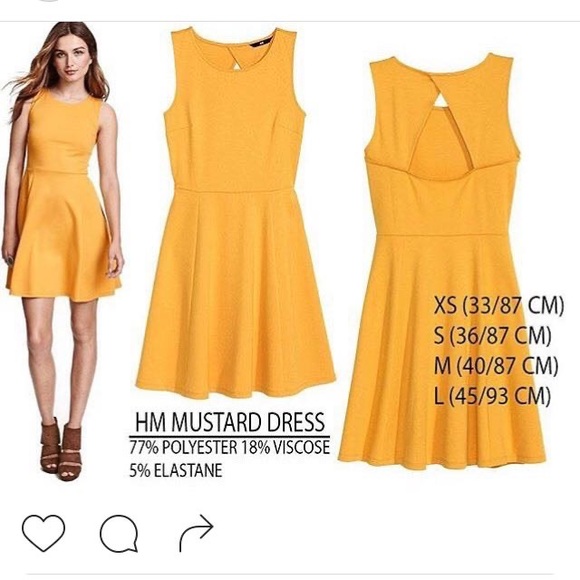H&M Dresses & Skirts - Medium Yellow Sleeveless Dress h&m